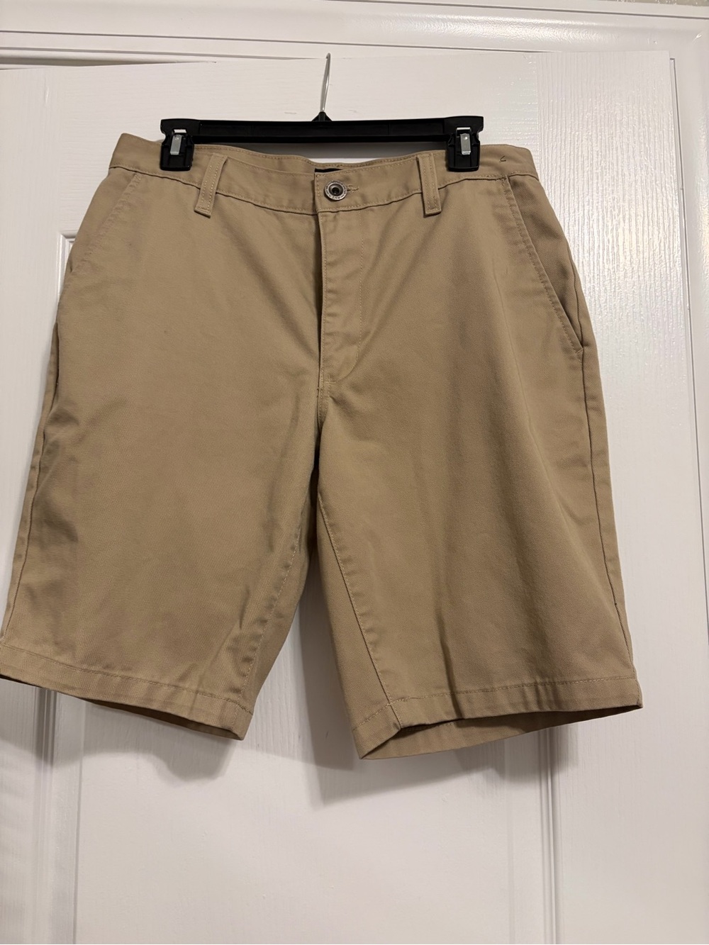 RVCA Men's Khaki Flat-Front Shorts